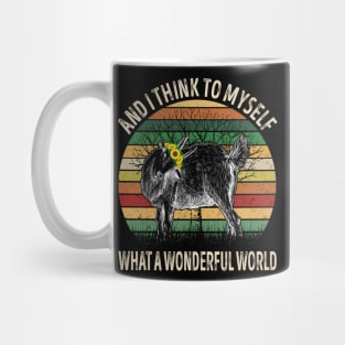 And I Think To Myself What A Wonderful World Goat Mug